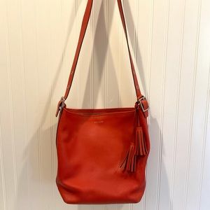 Coach vintage crossbody bucket bag 19889 in Red
